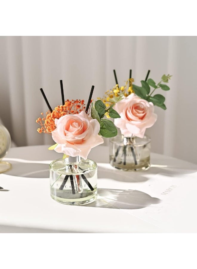 كوكودور معطّر كوكودور بالقصب بنكهة الورد / لافندر الحديقة / 6.7 أونصة (200 مل) / عبوة واحدة / معطّر بالقوارير مع أعواد القصب، مجموعة معطّر وزيت مع أعواد القصب، مثالي لديكور المنزل والمكتب، عطر وهدايا - Image 2