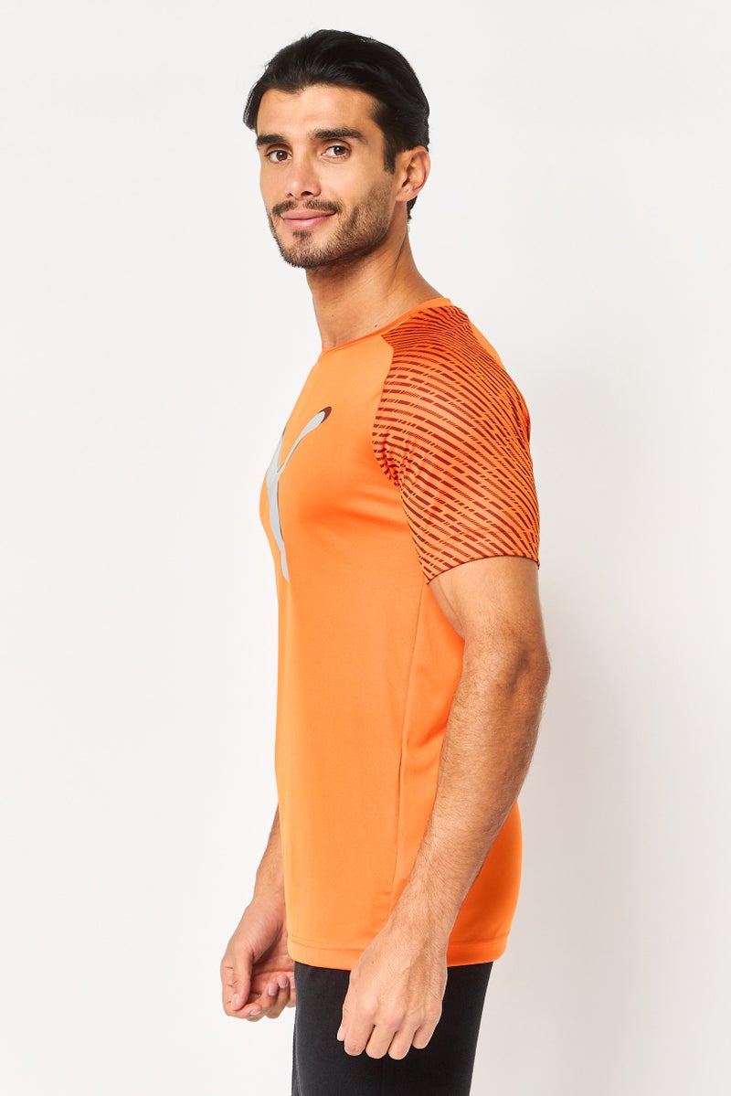 PUMA Men Sportswear Fit Short Sleeve Training T-Shirt, Orange - Image 3