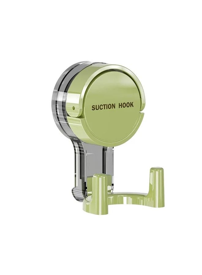 Green Double Hook Strong Suction Cup Reusable Heavy Duty No Drilling Required - Image 1