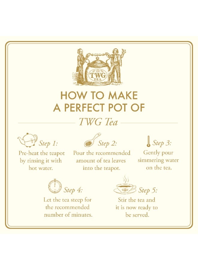 TWG Tea Afternoon Sun Tea Set in Modern Tea Tin Gift Box - Golden Earl Grey, Geisha Blossom Tea (2 x 100g) - Image 4