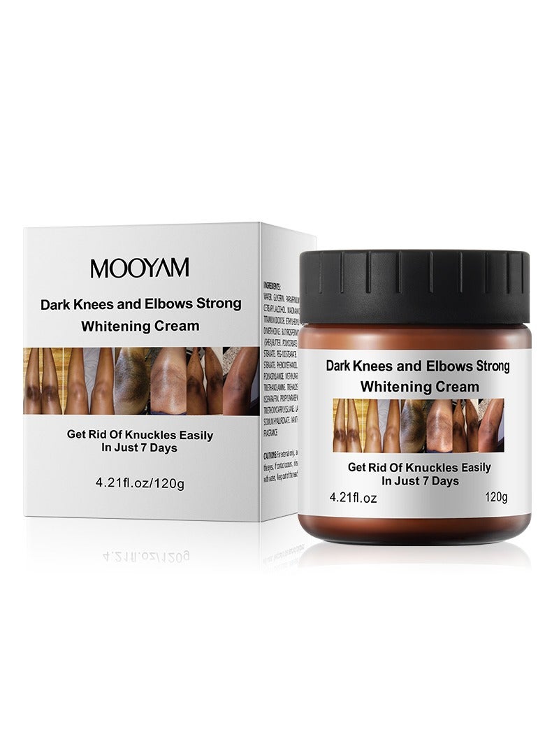 MOOYAM Whitening Cream with Dark Spot Skin Lightening Knuckle Whitening Cream for Knees, Elbows & Underarms 120g - Image 3