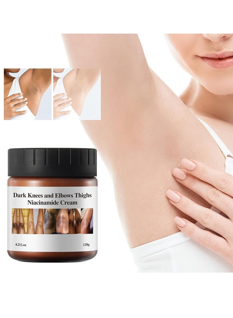 MOOYAM Whitening Cream with Dark Spot Skin Lightening Knuckle Whitening Cream for Knees, Elbows & Underarms 120g - Image 4