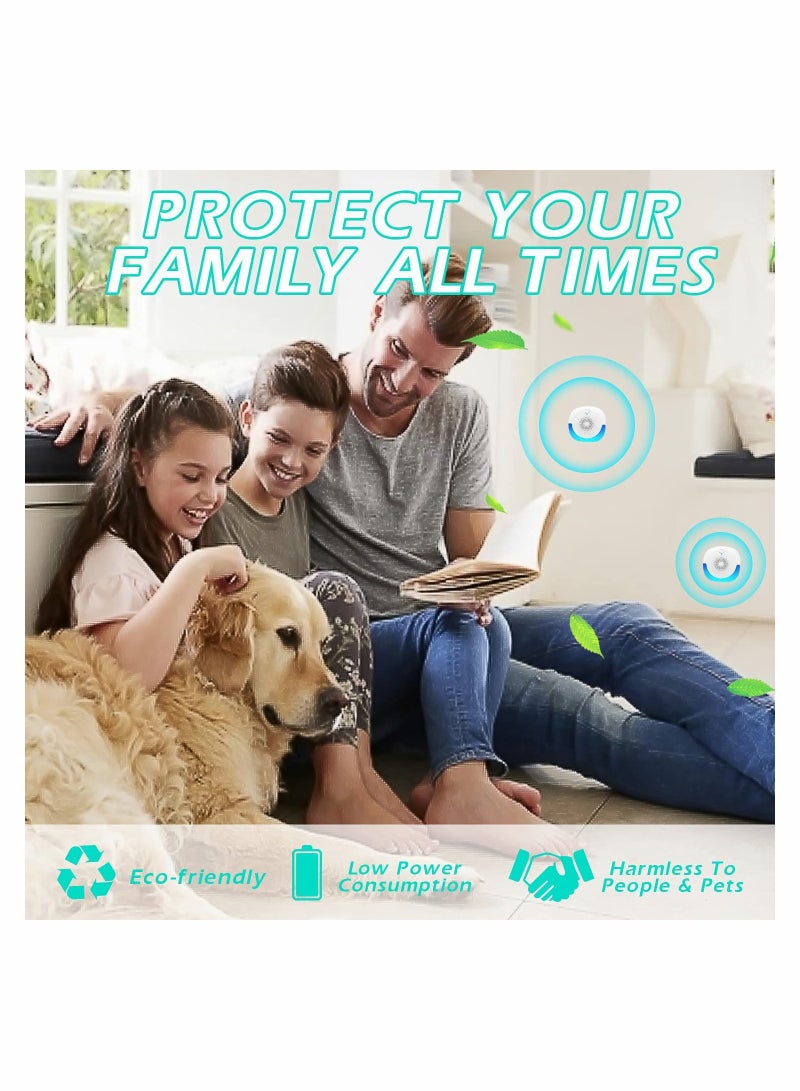 Zikra Ultrasonic Pest Repeller 6 Packs Electronic Plug Control Mosquito Indoor for Home Office Bugs Roaches Spiders Flies Mosquitoes Bat Fleas Rodents - Image 5