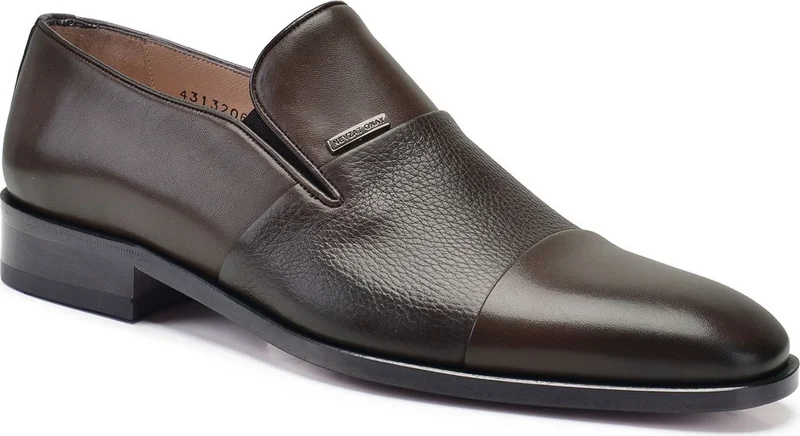 نيفزات اوناي Dark Brown Leather Men's Shoes -10634-