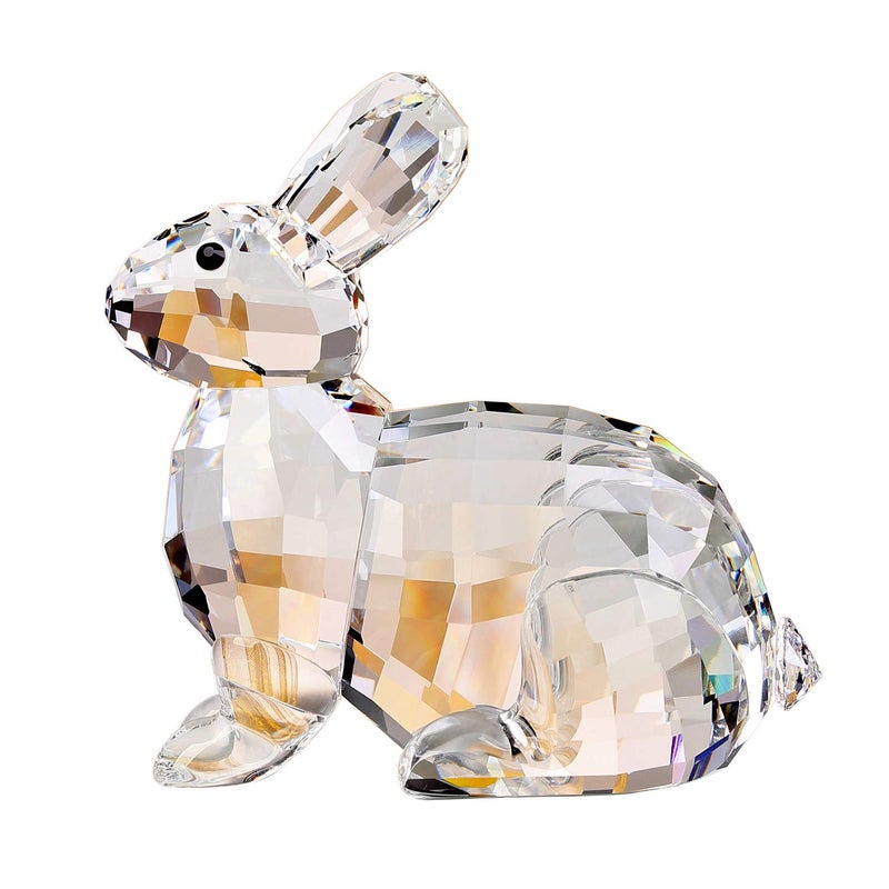 Crystal Bunny Rabbit Animal Collectible Cute Figurine Birthday Gifts Home Decor White