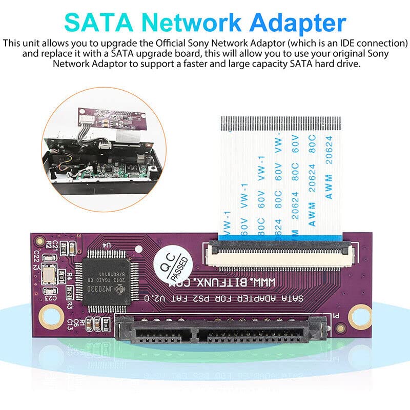 إكس بيرستار SATA 2.5 Upgrade Adapter for Sony PlayStation 2 IDE Hard Drive Network Adaptors (1 PCS) - Image 2