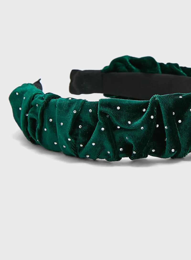ELLA Scrunchie Embellished Headband