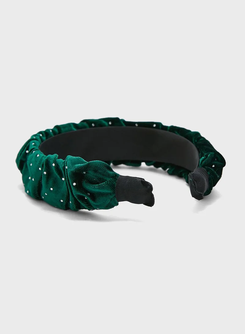 ELLA Scrunchie Embellished Headband