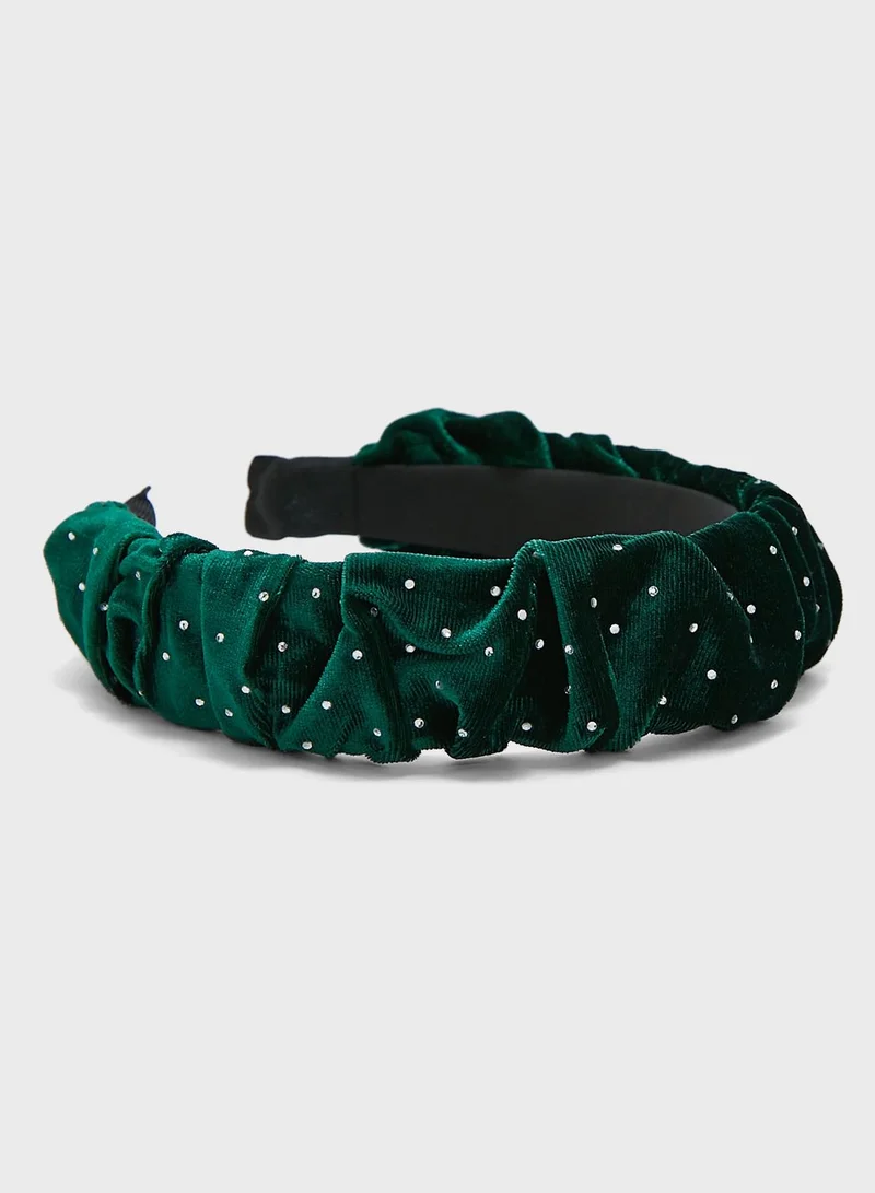 ELLA Scrunchie Embellished Headband