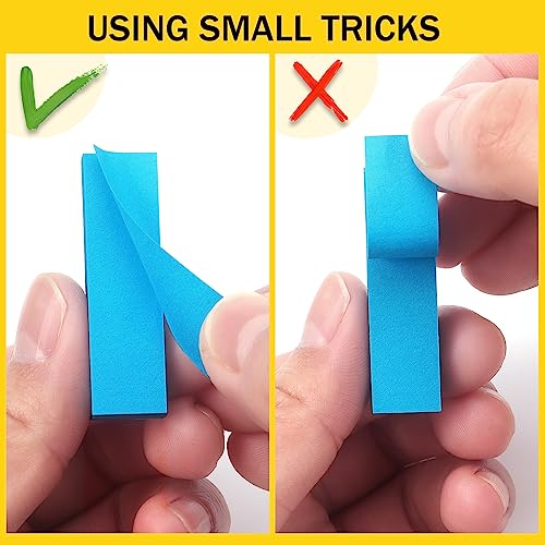 Eastern Wolf 30 Pads 0.6x2 Inch Sticky Notes Flags Tabs Page Markers 10 Bright Color Sticky Index Tabs Page Flags 80 Sheet/Pad - Image 5