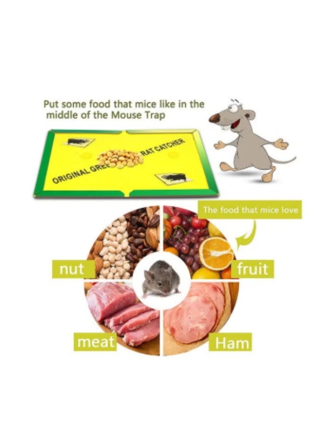 GREEN KILLER Pack of 5 Mouse Trap Glue Board Rat Trap Adhesive Super Sticky Glue Board Traps for Mice Pests Cockroaches Spiders  for Indoor/Outdoor Pest Control (Non-Toxic) - Image 5