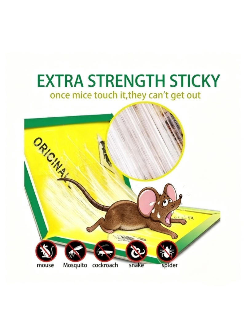 GREEN KILLER Pack of 5 Mouse Trap Glue Board Rat Trap Adhesive Super Sticky Glue Board Traps for Mice Pests Cockroaches Spiders  for Indoor/Outdoor Pest Control (Non-Toxic) - Image 3