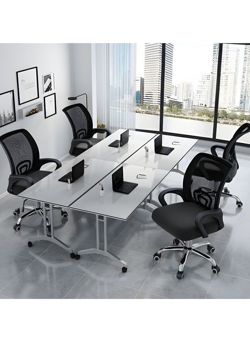 Mesh Adjustable Office Chair with Metal Leg Blac
