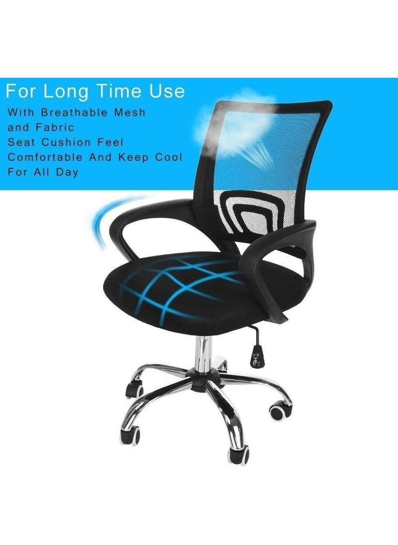Mesh Adjustable Office Chair with Metal Leg Blac