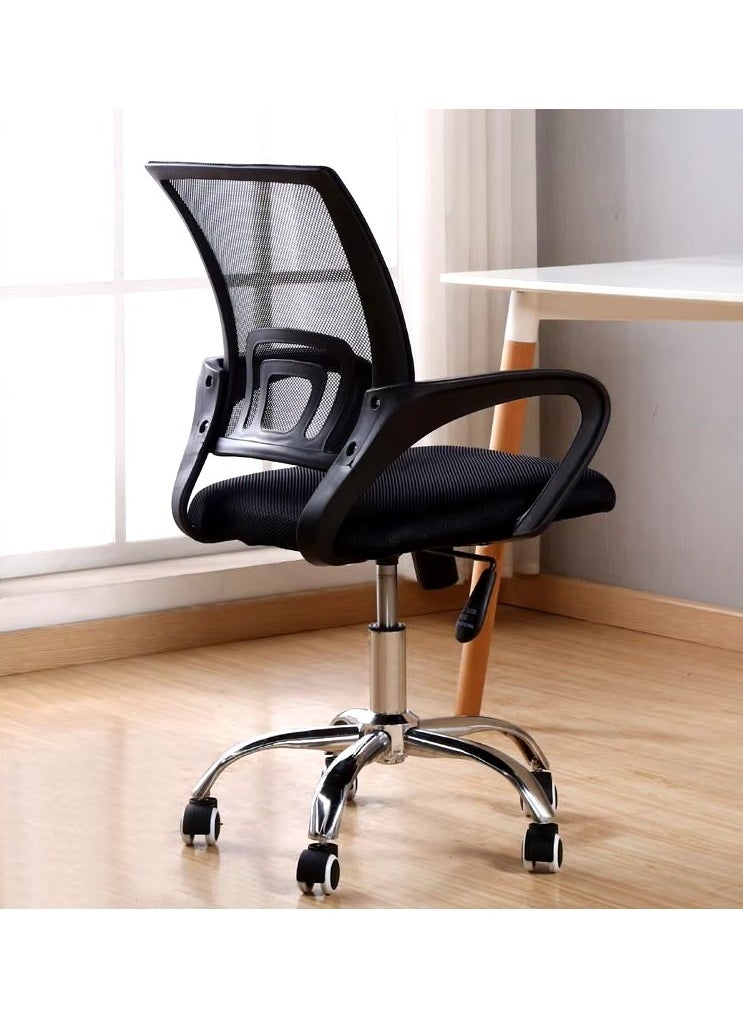 Mesh Adjustable Office Chair with Metal Leg Blac