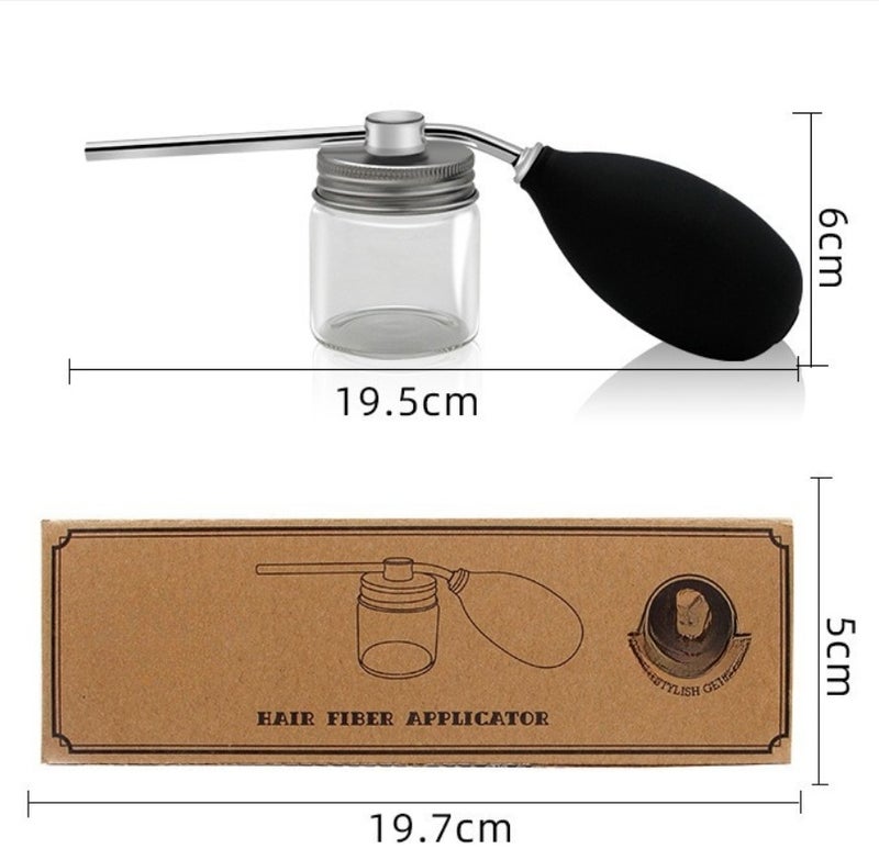 Refillable Spray Bottle Airbag Glass Bottle for Hair Building Powder Hairdressing Spraying Bottle - Image 2