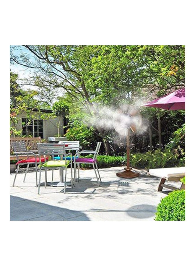 Loquat Outdoor Water Misting Fan Kit with Five Brass Nozzles Black/Golden - Image 5