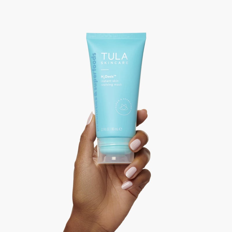 TULA Skin Care H2Oasis Instant Skin Reviving Mask - Hydrating Face Mask, Plumps and Energizes Tired Dehydrated Skin, Contains Resurrection Plant and Desert Lime, 2.7 Fl Oz. - Image 3