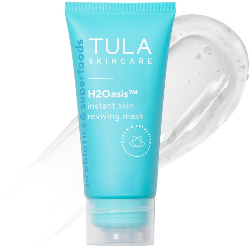 TULA Skin Care H2Oasis Instant Skin Reviving Mask - Hydrating Face Mask, Plumps and Energizes Tired Dehydrated Skin, Contains Resurrection Plant and Desert Lime, 2.7 Fl Oz. - Image 1