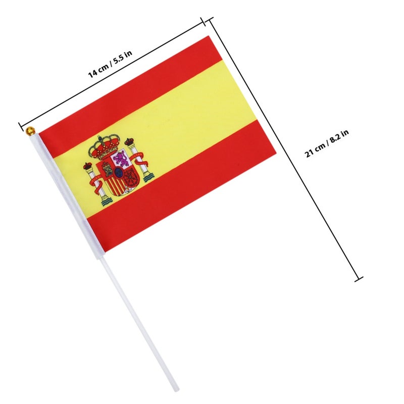 50pcs Hand Held Small Flag Stick International Stick Flags Banners Party Decoration - Image 2