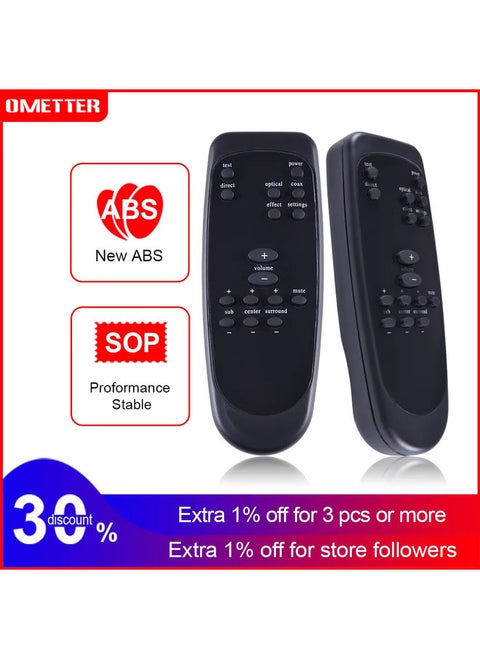 Replacement Black Plastic Remote Control Controller for Logitech Z5500 Z-5500 Z5450 Z-5450 Z680 Z-680 Computer System Speaker