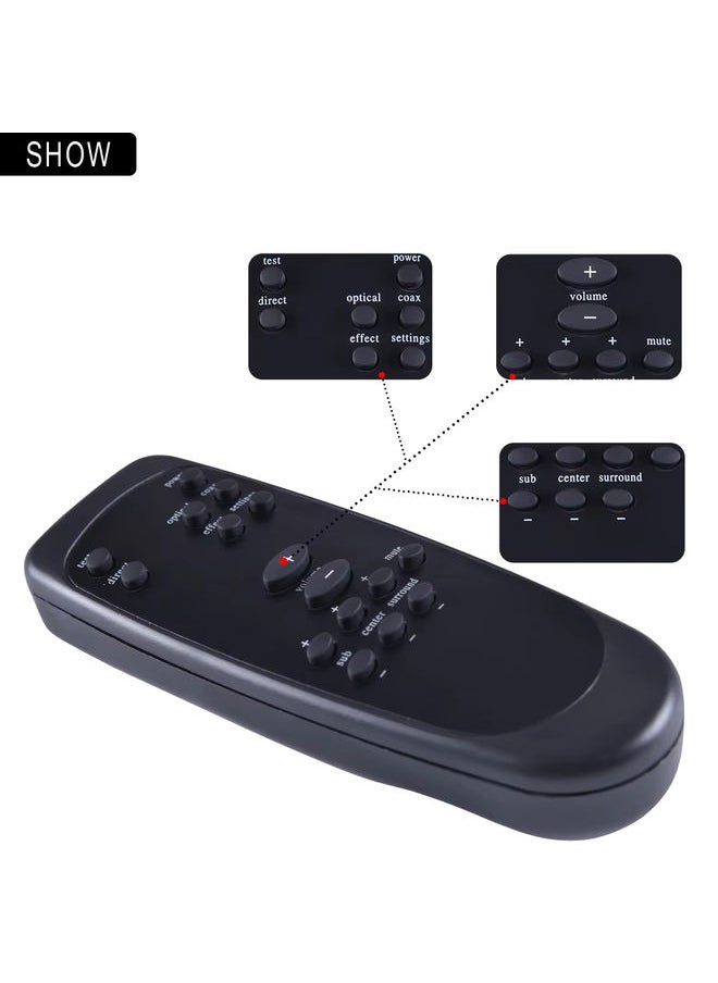 OMETTER - Replacement Black Plastic Remote Control Controller for Logitech Z5500 Z-5500 Z5450 Z-5450 Z680 Z-680 Computer System Speaker - Image 1