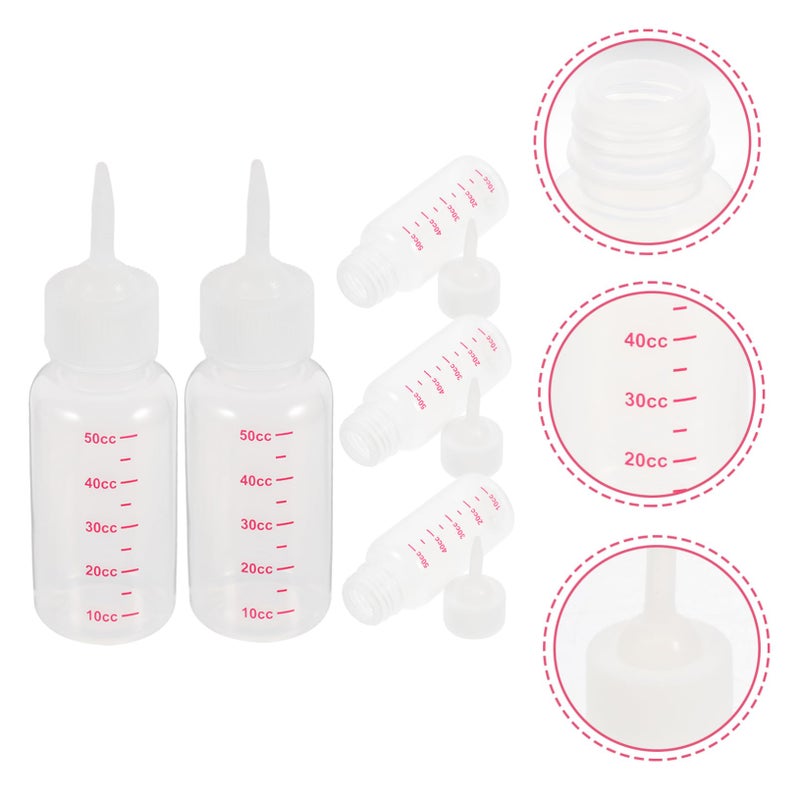 5 Pack Pet Nursing Bottle with Pointed Nipple Safe Feeder for Kittens Puppies Small Animals - Image 3