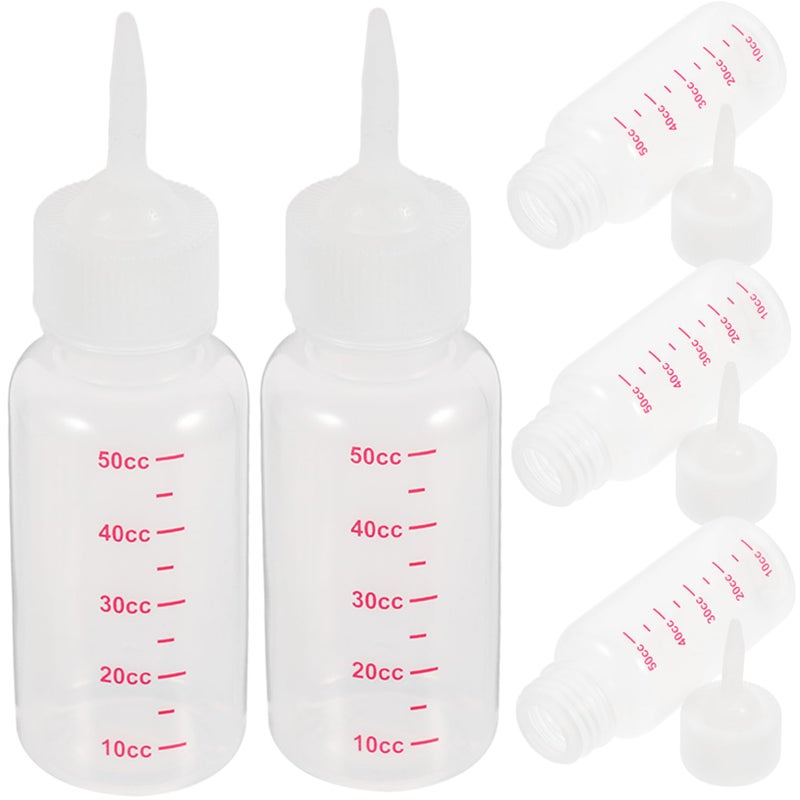 5 Pack Pet Nursing Bottle with Pointed Nipple Safe Feeder for Kittens Puppies Small Animals - Image 2