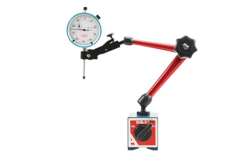176 LBS Magnetic Base Indicator Holder with Speed-Set Fine Adjustment +1" .001" Dial Indicator 202-7958(202-7932+303-3111S) P]