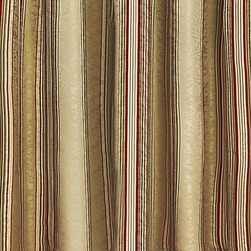 Waverly Traditions Stripe Ensemble Rod Pocket Valance for Windows in Bedroom, Kitchen, or Living Room, 52" x 16", Antique - Image 4