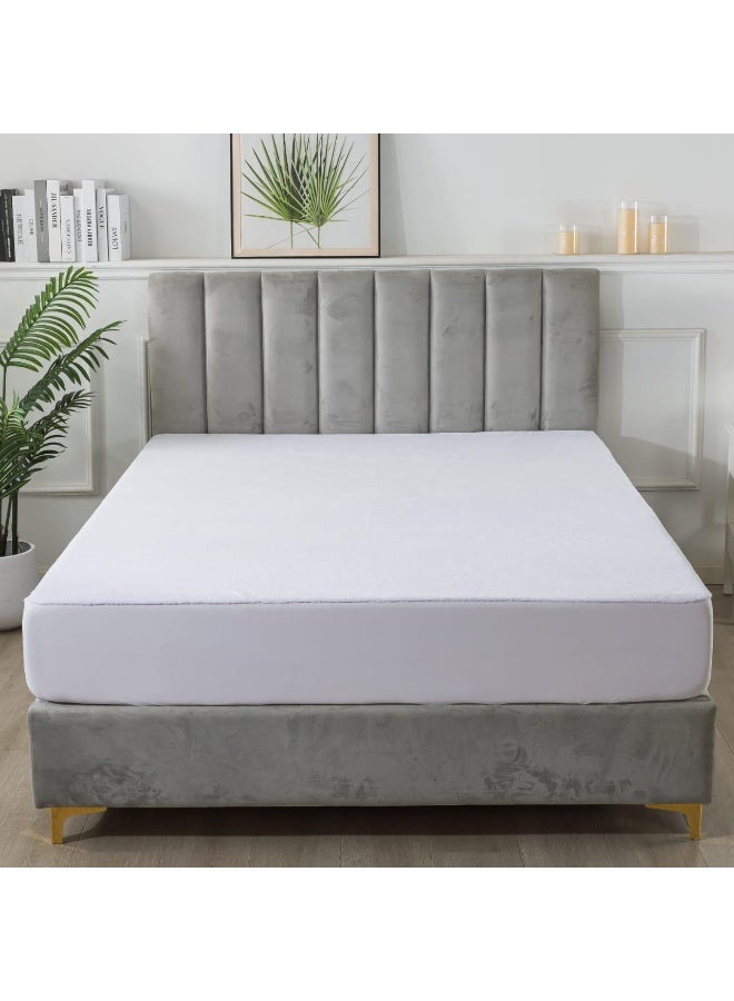 Dibaj Premium Waterproof Mattress  – 150x200 cm, Soft, Breathable, Hypoallergenic, Deep Pocket Fitted Cover - Image 3