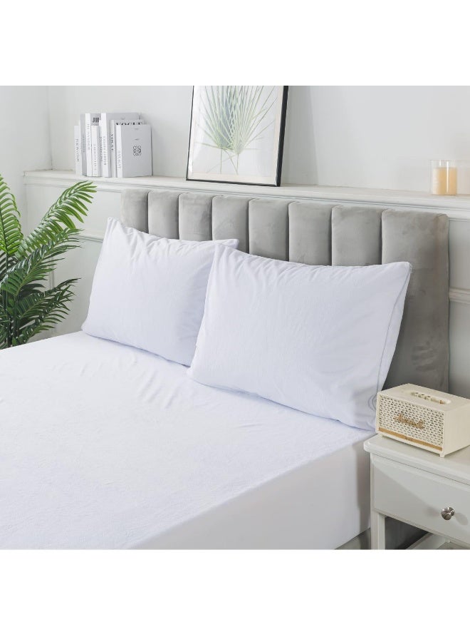 Dibaj Premium Waterproof Mattress  – 150x200 cm, Soft, Breathable, Hypoallergenic, Deep Pocket Fitted Cover - Image 2