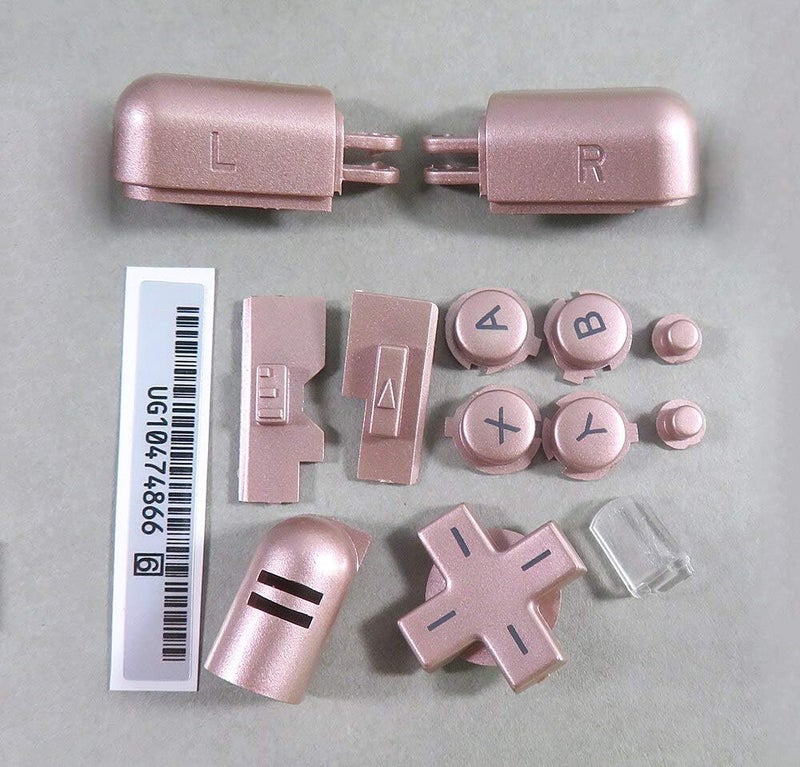 A B X Y L R D Pad Cross Button Full Button Set Replacement for Nintendo DS Lite NDSL Buttons Console (Brown)