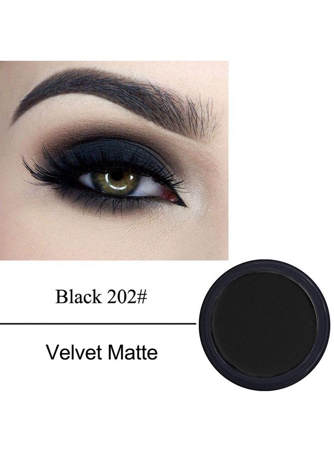 Erinde Black Matte Eyeshadow Palette, Single Black Smokey Pressed Powder Eye Shadow, Ultra-Blendable, Pigmented Color, Long Lasting, Halloween Goth Eye Makeup Palette, Cruelty-Free & Vegan - Image 2