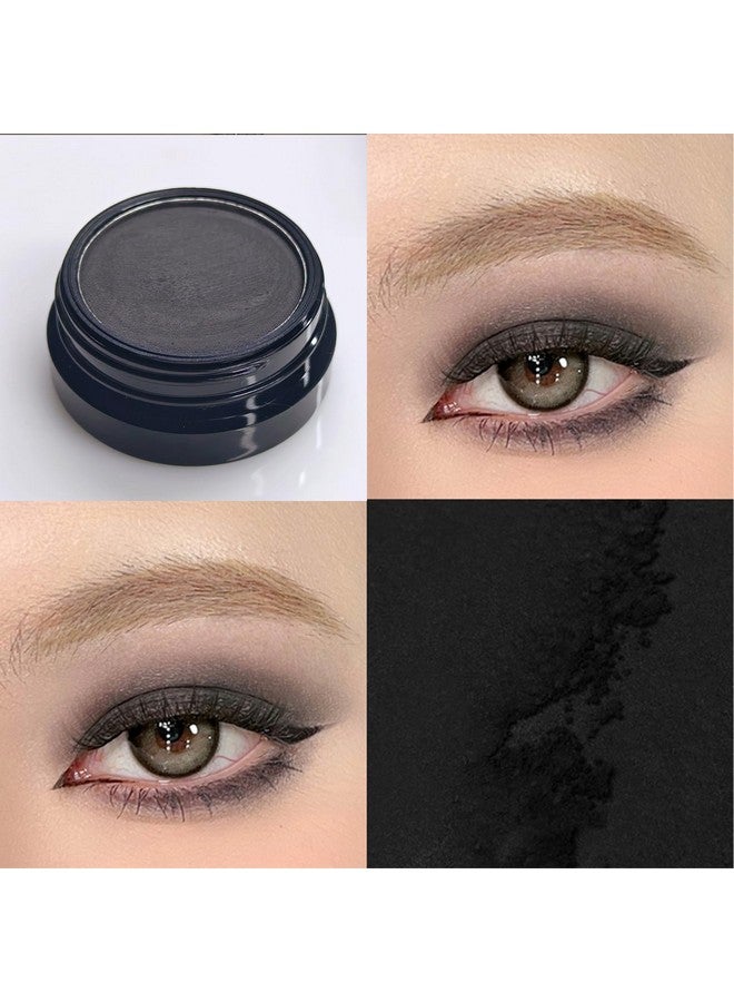 Erinde Black Matte Eyeshadow Palette, Single Black Smokey Pressed Powder Eye Shadow, Ultra-Blendable, Pigmented Color, Long Lasting, Halloween Goth Eye Makeup Palette, Cruelty-Free & Vegan - Image 3