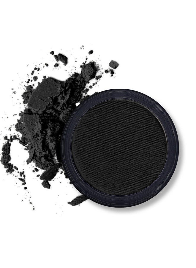 Erinde Black Matte Eyeshadow Palette, Single Black Smokey Pressed Powder Eye Shadow, Ultra-Blendable, Pigmented Color, Long Lasting, Halloween Goth Eye Makeup Palette, Cruelty-Free & Vegan - Image 1