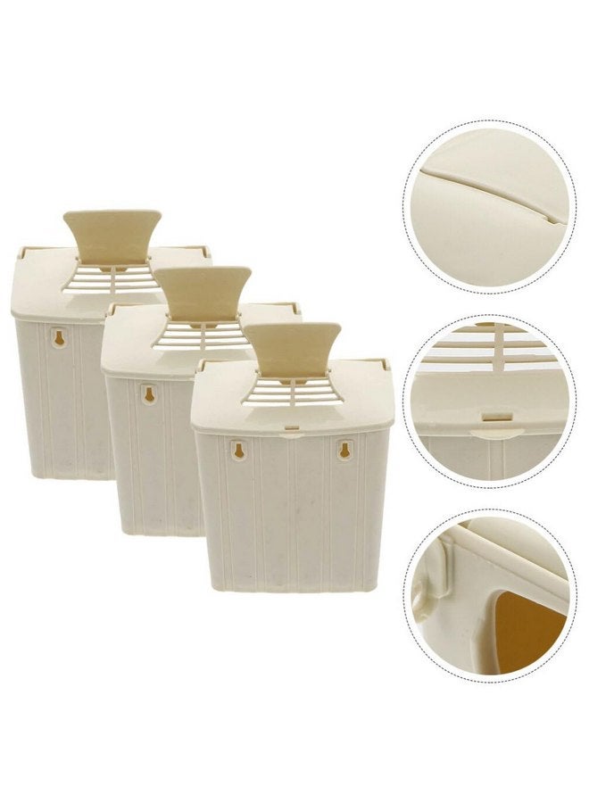 اليبيس صندوق تربية عش الطيور Alipis: 3 قطع من صندوق تعشيش الببغاء، صندوق عش الطيور، صندوق تربية العش، بيت تربية بلاستيكي، صندوق تربية عش العصافير للطيور الأليفة - Image 5