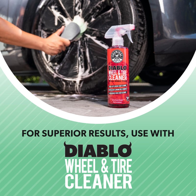 Chemical Guys Wheelie All Exterior Surface and Wheel Brush, Wheel Cleaner Brush with Soft Bristles, Safe Cleaning of Rims, Tires, and Exterior Surfaces on Cars, Trucks, Motorcycles, RVs, & More, Green - Image 5
