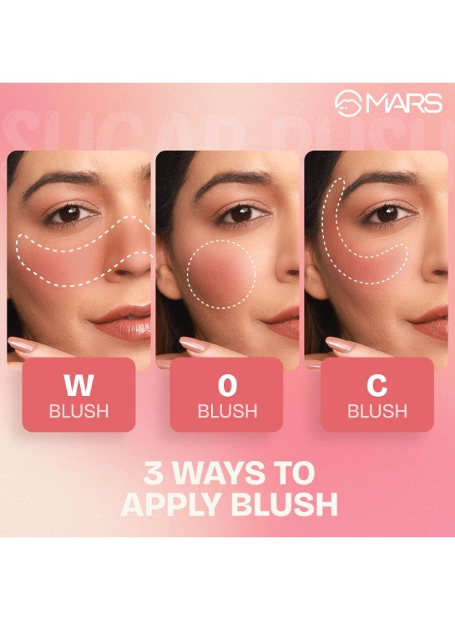 مارس أحمر خدود سائل من مارس شوجر راش (4.5 مل) (06- فطيرة الخوخ) | تصبغ عالي | تركيبة خفيفة | لمسة نهائية ندية مطفية | يدوم طويلاً | إشراقة ناعمة ومشرقة | أداة تطبيق سهلة الاستخدام - Image 4