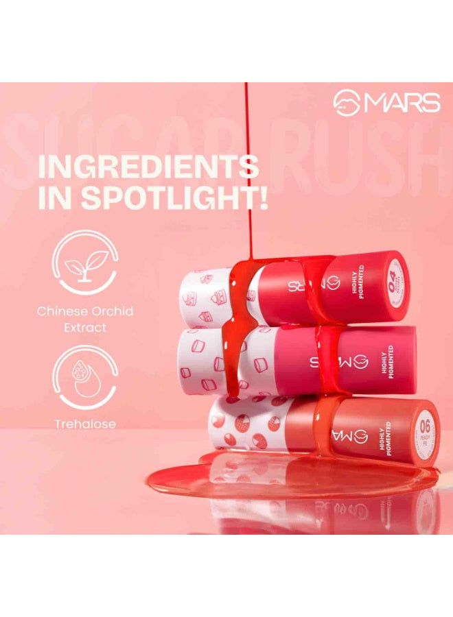 مارس أحمر خدود سائل من مارس شوجر راش (4.5 مل) (06- فطيرة الخوخ) | تصبغ عالي | تركيبة خفيفة | لمسة نهائية ندية مطفية | يدوم طويلاً | إشراقة ناعمة ومشرقة | أداة تطبيق سهلة الاستخدام - Image 3