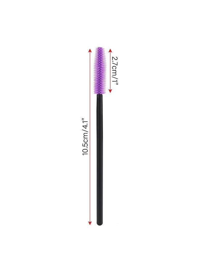 g2plus 50PCS Disposable Silicone Eyelash Mascara Wands Brushes Cosmetic Eyelash Extension Applicators Professional Makeup Tool Set (Multi-colored) - Image 2