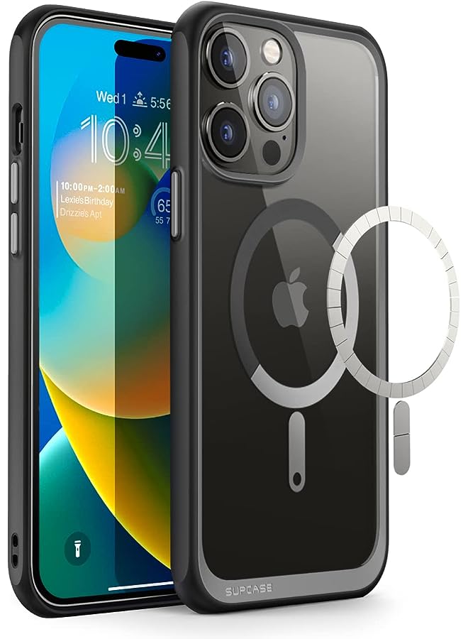 سوبكيس حافظة يونيكورن بيتل ماج لهاتف آيفون 14 برو ماكس 6.7 بوصة، متوافقة مع حافظة MagSafe الشفافة الواقية المقاومة للصدمات - Image 1