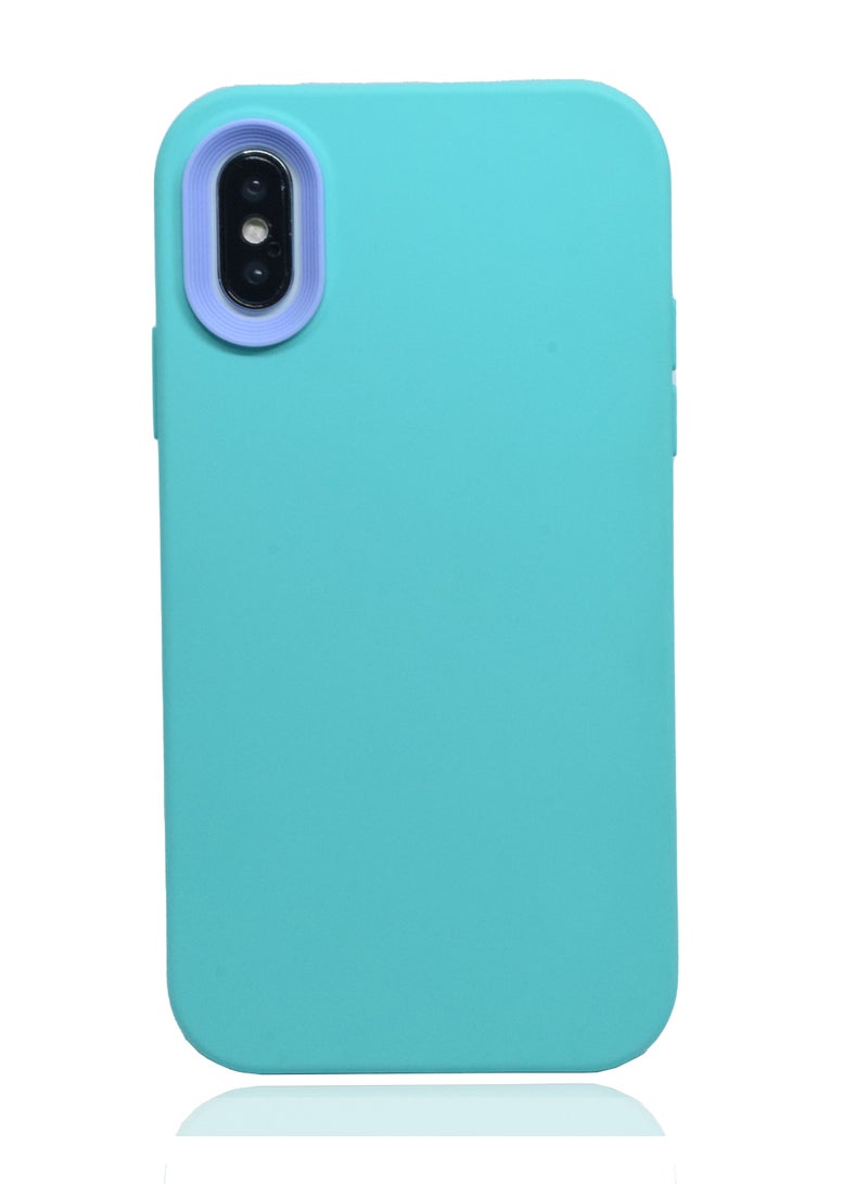 Houmt iPhone X Case Soft Flexible Silicone With inside Frame Camera Protected Back Cover - Image 1