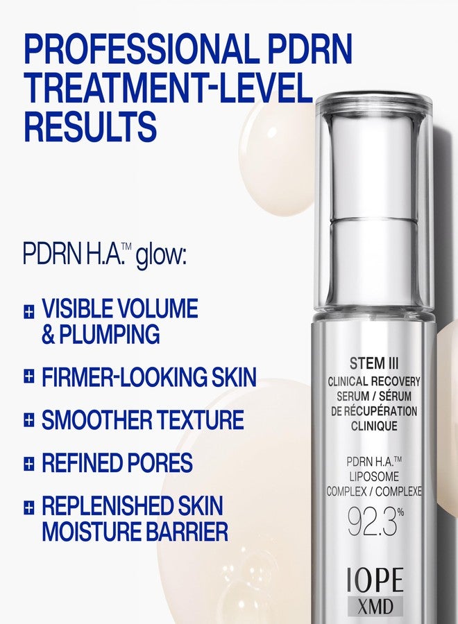 IOPE XMD Stem III Clinical Recovery Serum - Professional PDRN Treatment-Level Results - Visibly Firms, Plumps Volume, and Refines Pores - With Hyaluronic Acid - 1.01 fl. oz. - Image 2