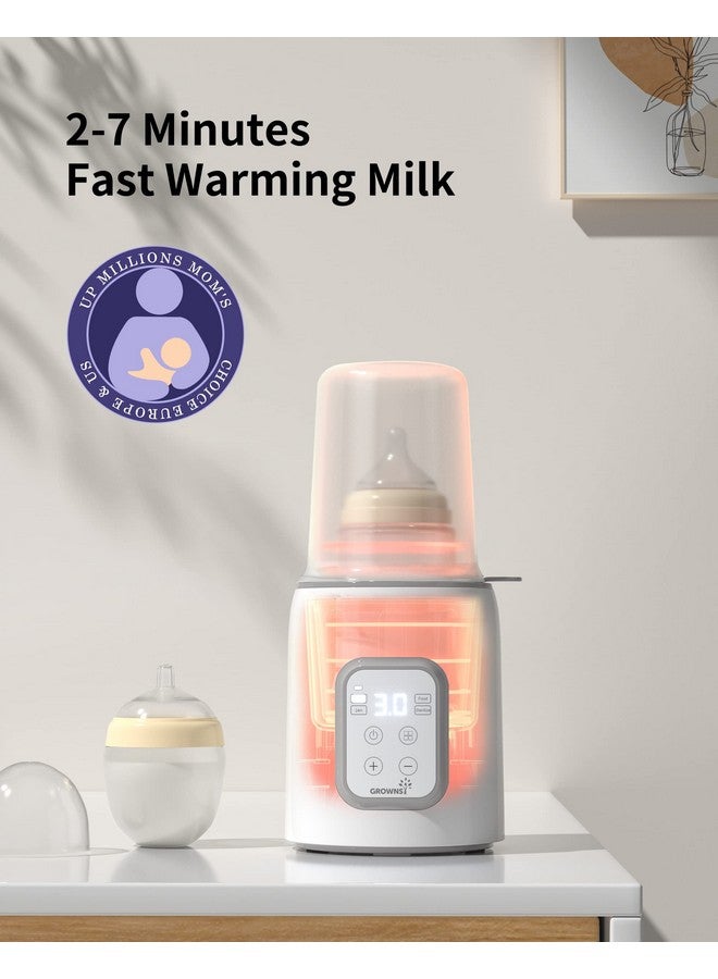 GROWNSY Warmer, Grownsy 8-In-1 Fast Baby Milk Warmer With Timer For Breastmilk Or Formula, Accurate Temperature Control, With Defrost, Sterili-Zing, Keep, Heat Baby Food Jars Function  - Image 2