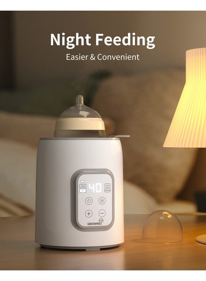 GROWNSY Warmer, Grownsy 8-In-1 Fast Baby Milk Warmer With Timer For Breastmilk Or Formula, Accurate Temperature Control, With Defrost, Sterili-Zing, Keep, Heat Baby Food Jars Function  - Image 5