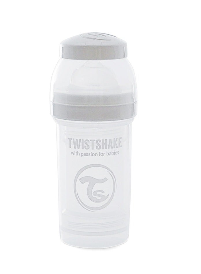 TWISTSHAKE Twistshake Anti-Colic Feeding Bottle 260ml - White - Image 1