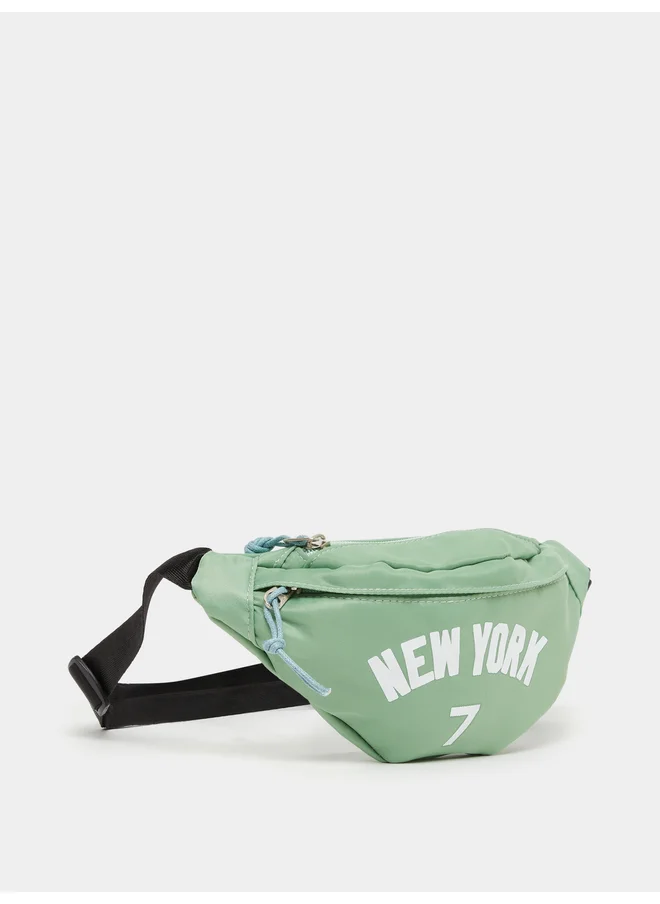 ستايلي Styli Printed Zipped Belt Bag
