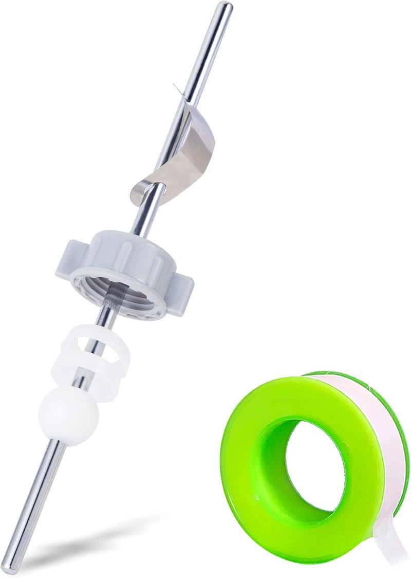 FullMayPro Lavatory Pop-Up Center Piece Assembly,Pop-Up Drain Repair Kit,Fits Most Popular Brands,Replacement Bathroom Sink Pivot Rod,15MM Ball, Chrome（1PC） - Image 1