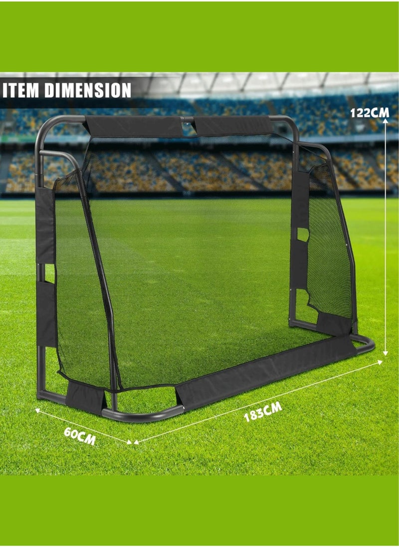 Sky Land Soccer Goals for Backyard, Portable Football Goal Training Equipment, Sports Soccer Net for Toddler, Kids and Youth Outdoor Games with Carry Bag  - Image 3